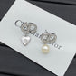 DEM246 New Arrive Fashion  Hot Sale  with Diamond Pearl Earring  for Woman Jewelry To Choose