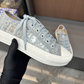 DEM318 New arrive classic fashion black grey color  shose for woman lover shose color  beautiful gift to choose Thickness 4.5 CM