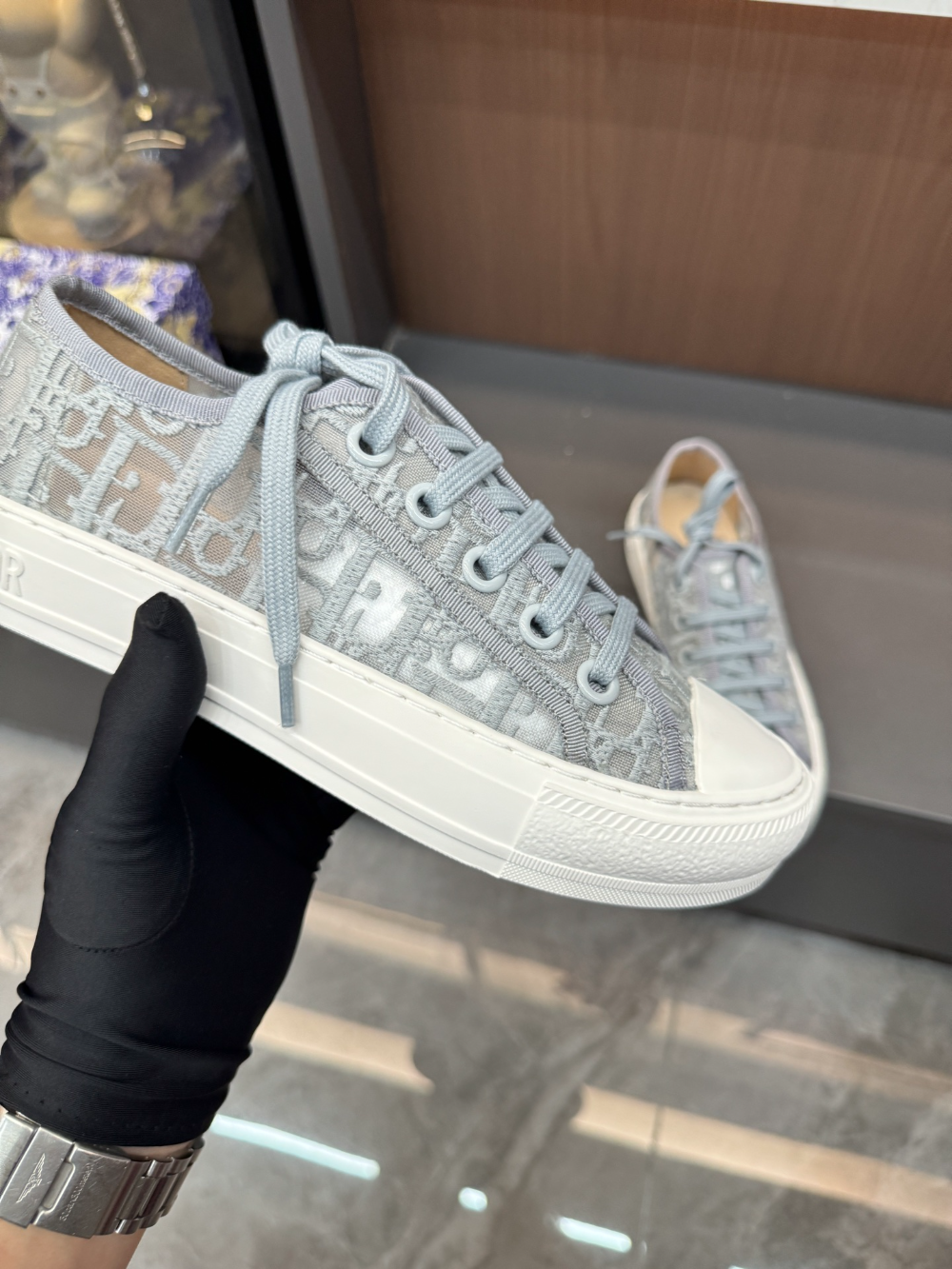 DEM318 New arrive classic fashion black grey color  shose for woman lover shose color  beautiful gift to choose Thickness 4.5 CM