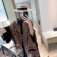 DEM380 new arrive  Hot sale grey brown color fashion beautiful  scarf  for woman gift  to choose