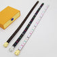 LEM311 Classic bracelet Brand Designer leather flowers Love bracelet bangles Promise Jewelry