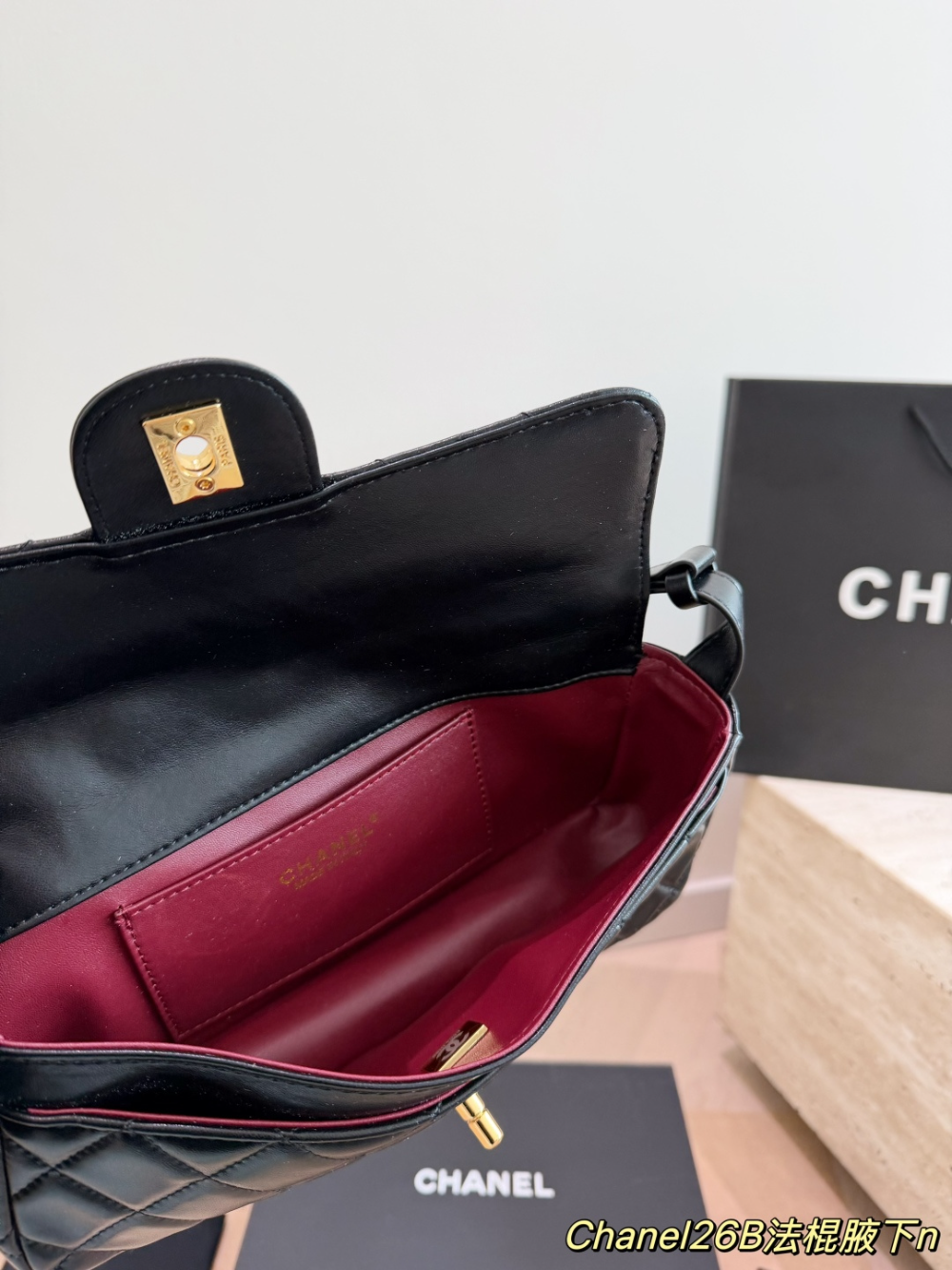 CEM487 New arrive fashion black red bag for woman hands bag beautiful gift to choose gift 25x11 cm