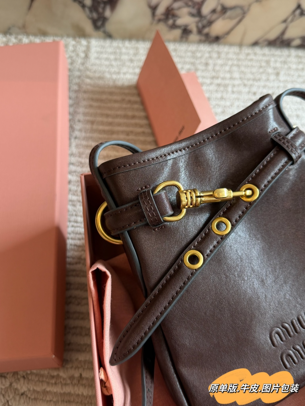 MIU03 New arrive fashion black brown color bag for woman beautiful gift to choose gift size to choose 18*17cm