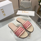 DEM345 Designer women Slippers red blue color sandals shoes for women high quality size 35 to 43