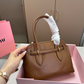 MIU07 New arrive fashion black brown coffee beige bag for woman hands bag beautiful gift to choose gift 30*21cm