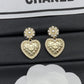 CEM212  New Arrive Fashion  Hot Sale  with Diamond Heart Earring  for Woman Jewelry To Choose Gift