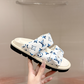 LEM454 Designer women Slippers sandals shoes for women mix color shoes high quality size 4.5cm
