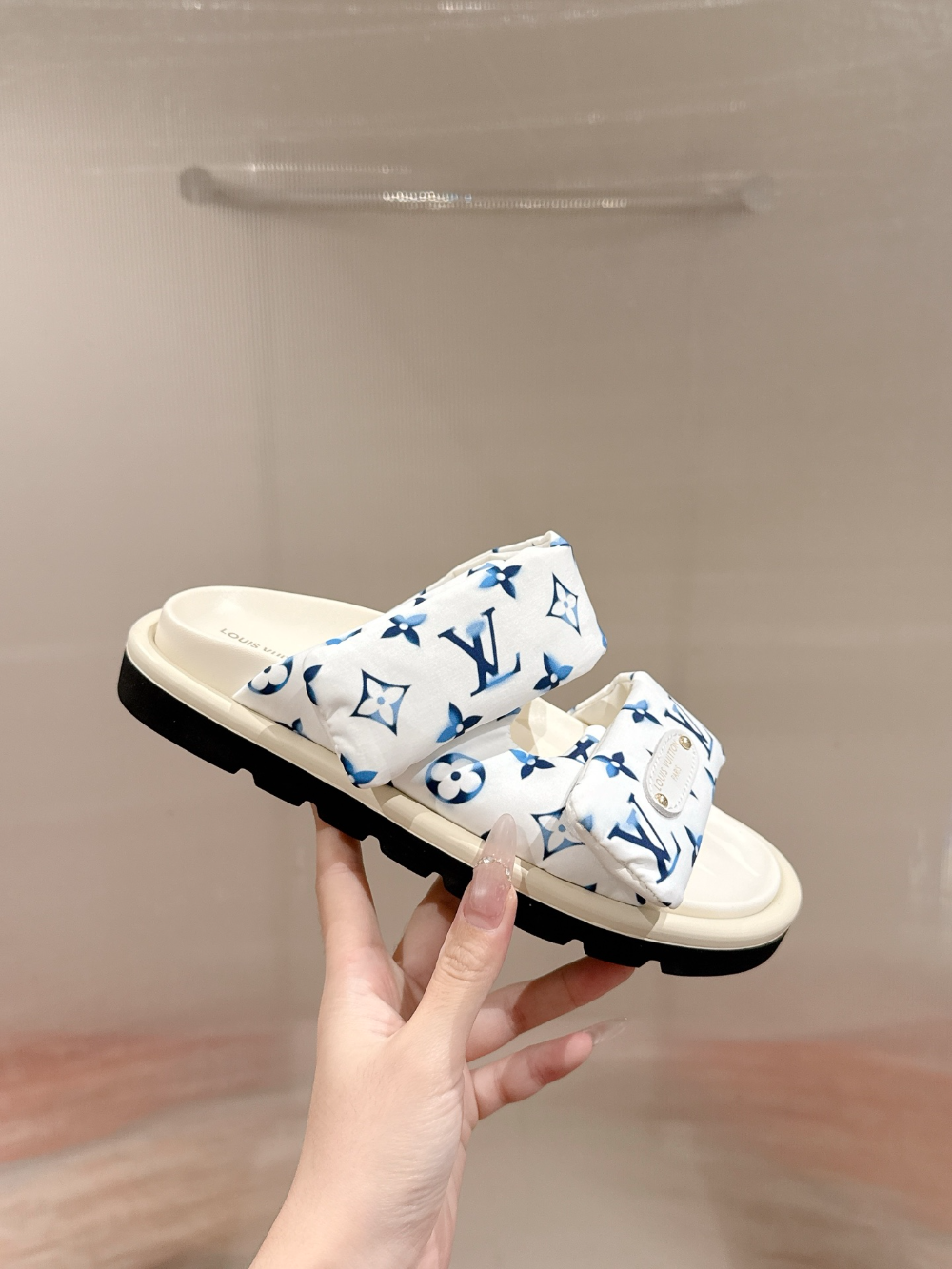 LEM454 Designer women Slippers sandals shoes for women mix color shoes high quality size 4.5cm