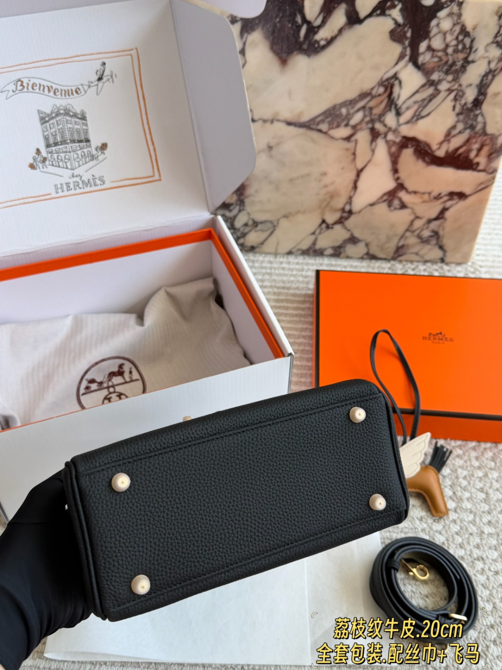 HEM122 New arrive fashion black color  bag for woman beautiful gift to choose gift size to choose 20cm