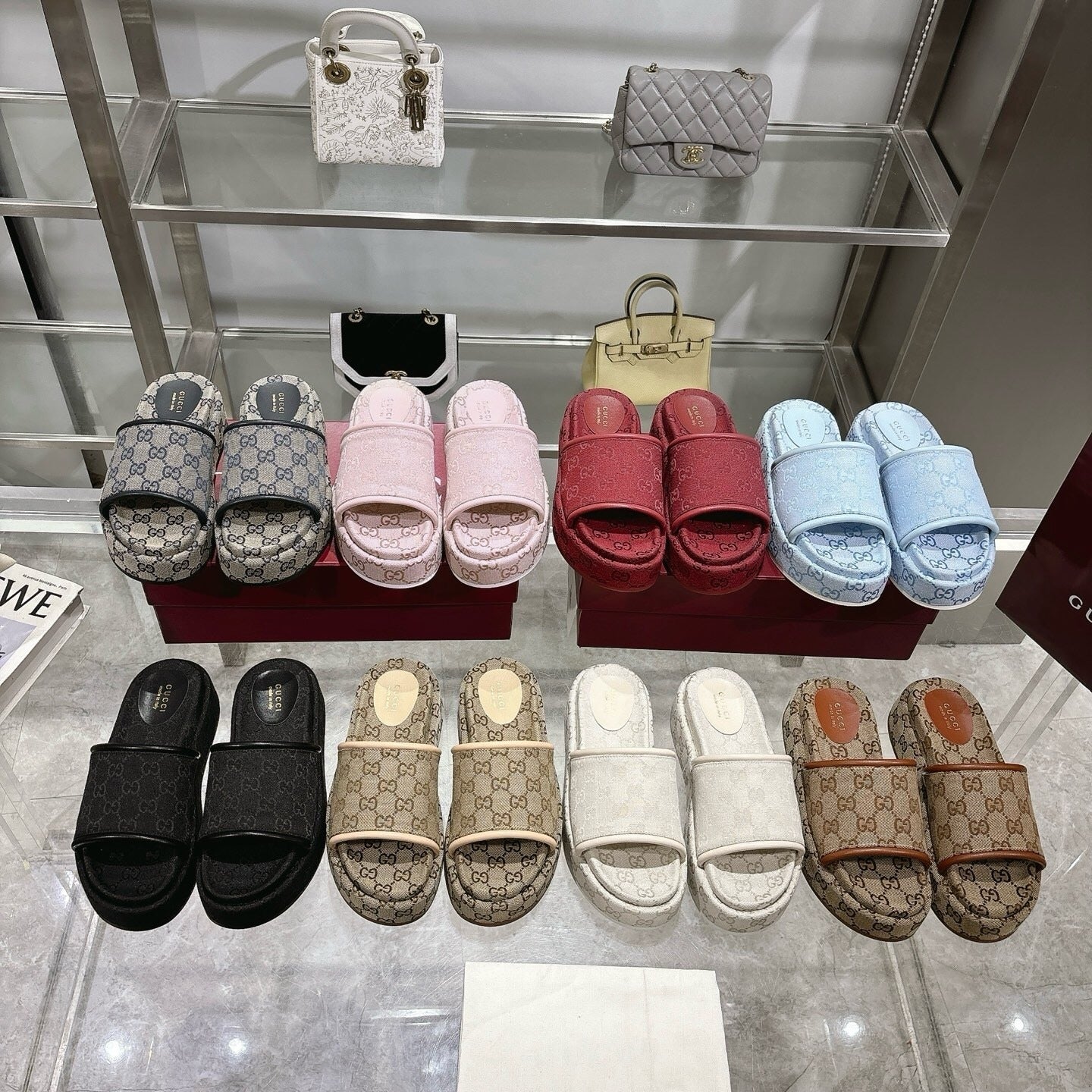 GEM144 Designer Shoes women Sandals for women pink black blue color shoes high quality size 35 to 41