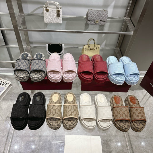 GEM144 Designer Shoes women Sandals for women pink black blue color shoes high quality size 35 to 41