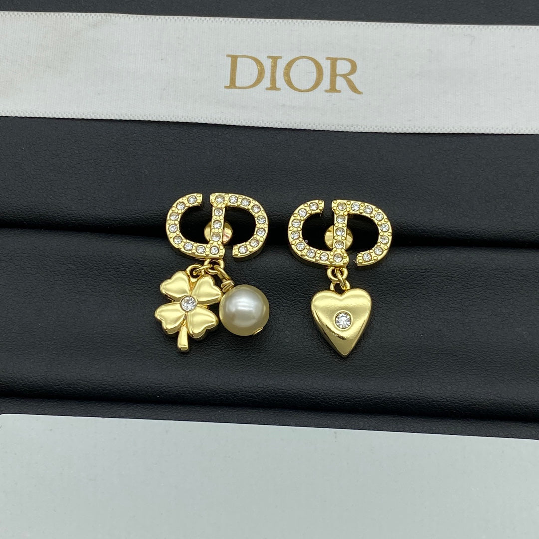 DEM273 New Arrive Fashion  Hot Sale  with Diamond Pearl Earring  for Woman Jewelry To Choose