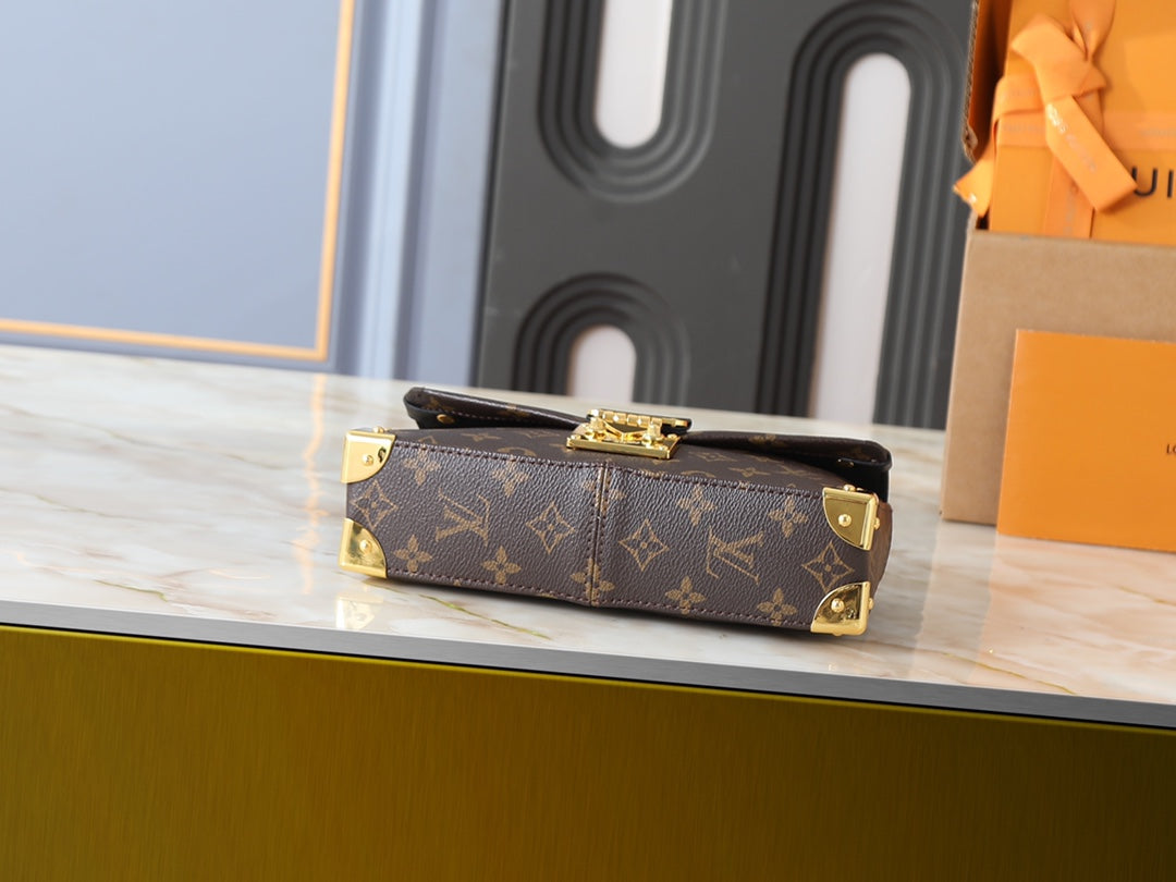 LEM337  Hot sale fashion black bag for woman hand bag beautiful gift  27 x 16 x 8cm size