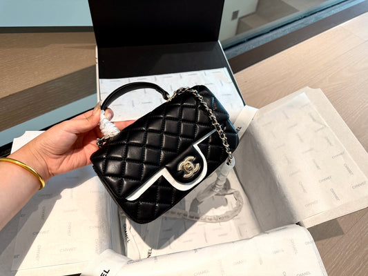 CEM250 designer shoulder bags classic shoulder strap sheepskinflap bag crossbody shoulder bag black white pink red color bag 20cm