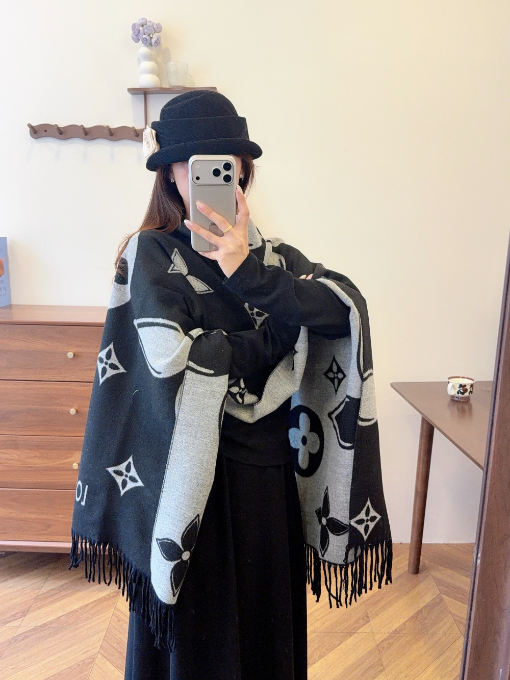 LEM531 new arrive  Hot sale black grey color fashion beautiful  scarf  for woman gift  to choose size 180*60cm