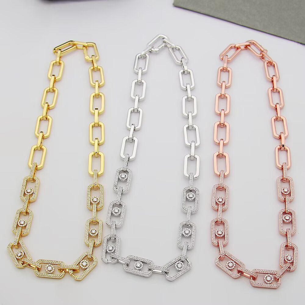 MEM16 Luxury necklace elegant necklaces designer necklaces womeng silver chains top quality pendant charm jewellery designer for women gifts f