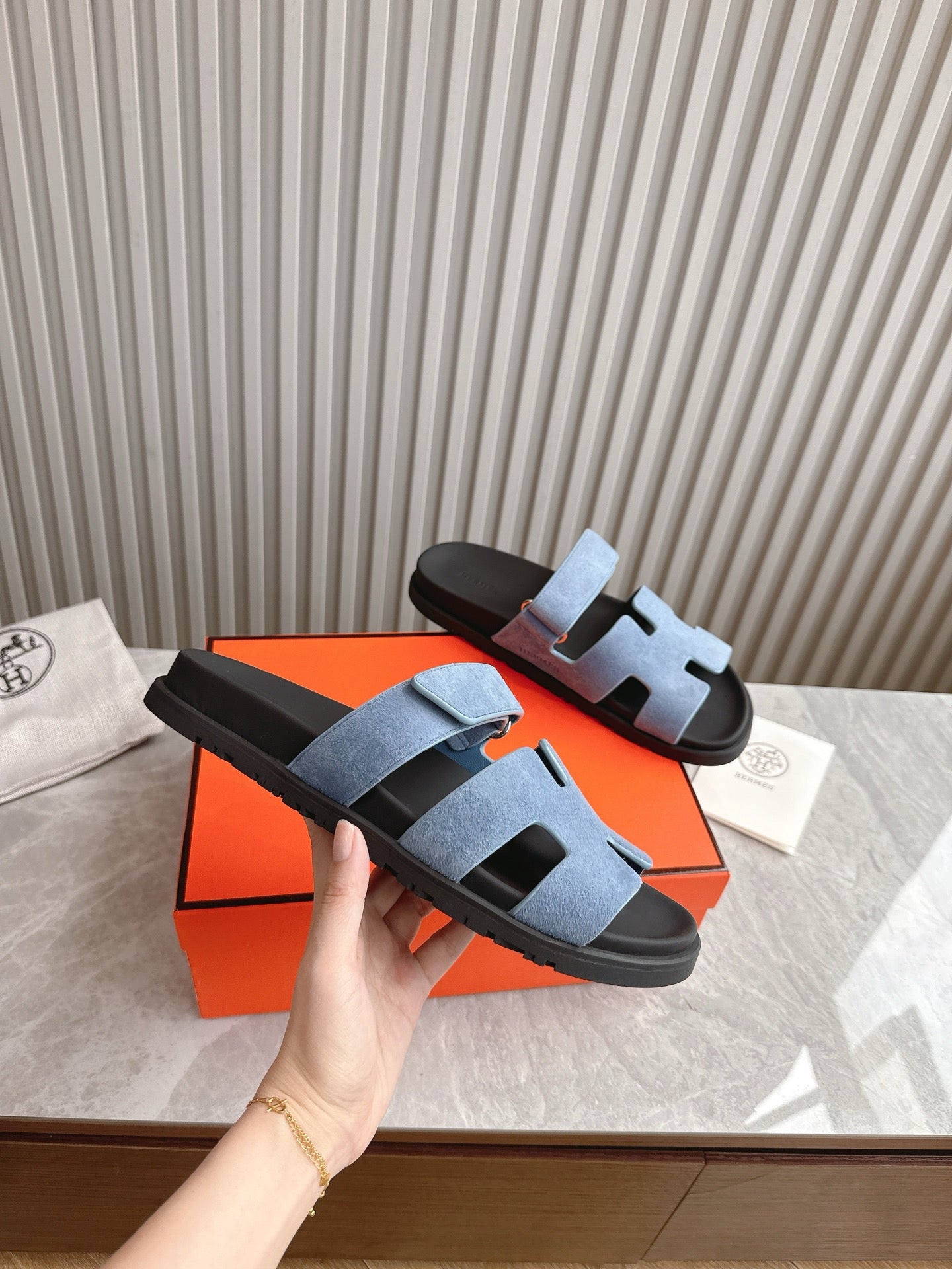 HEM102 Designer women Slippers sandals shoes for women mix color shoes high quality size 35 to 42