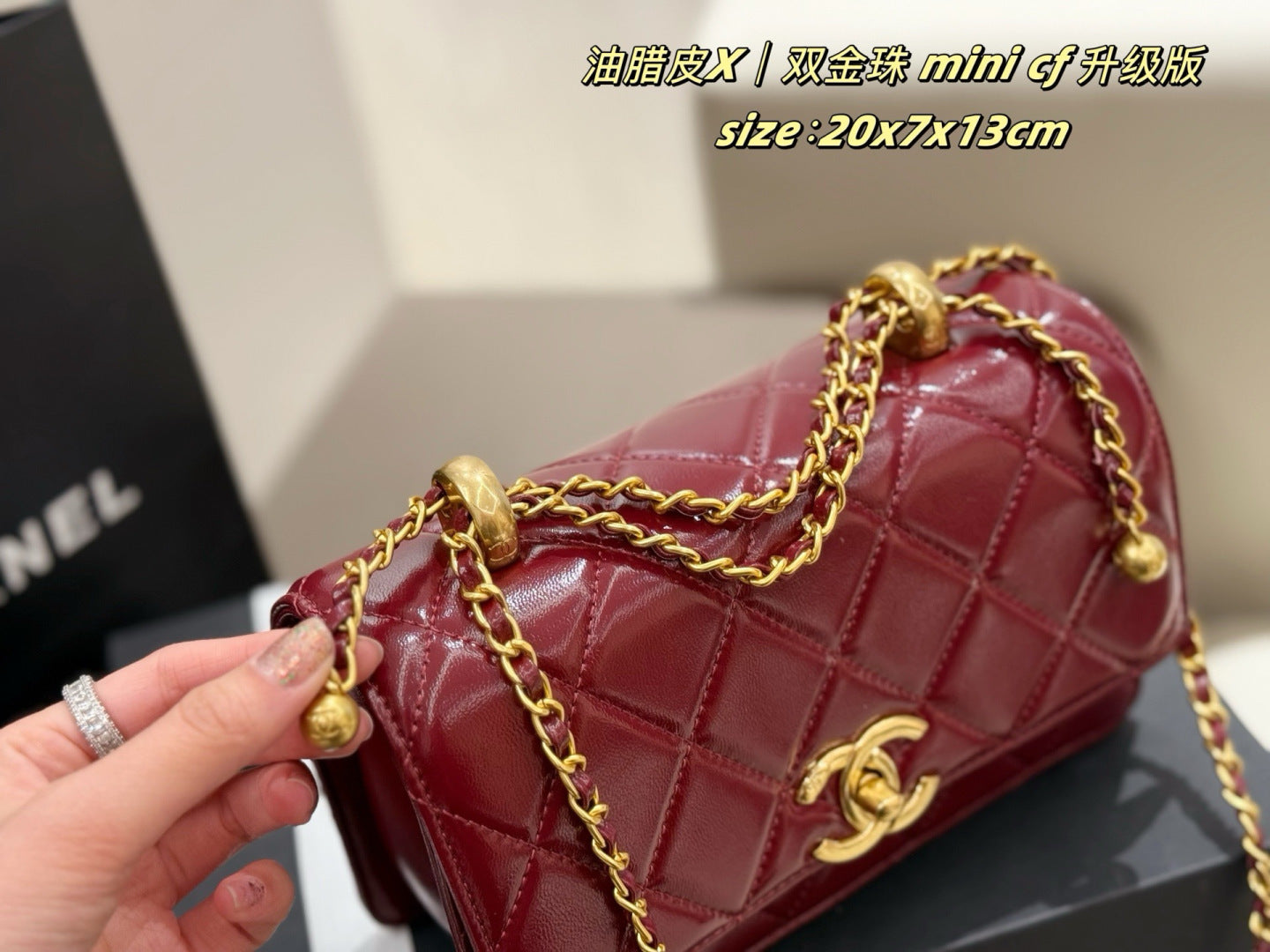 CEM242 New arrive fashion black white  red hand bag for woman beautiful gift to choose gift 20*3*17cm