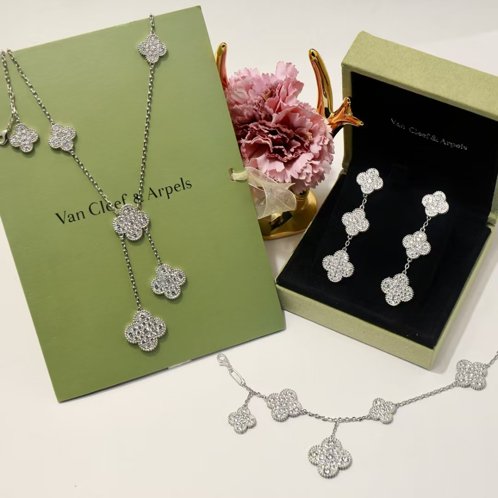 FY101 New Arrive Fashion Gold Color Long Diamond Necklace  for Woman Jewelry Beautiful Jewelry To Choose Gift No with Box