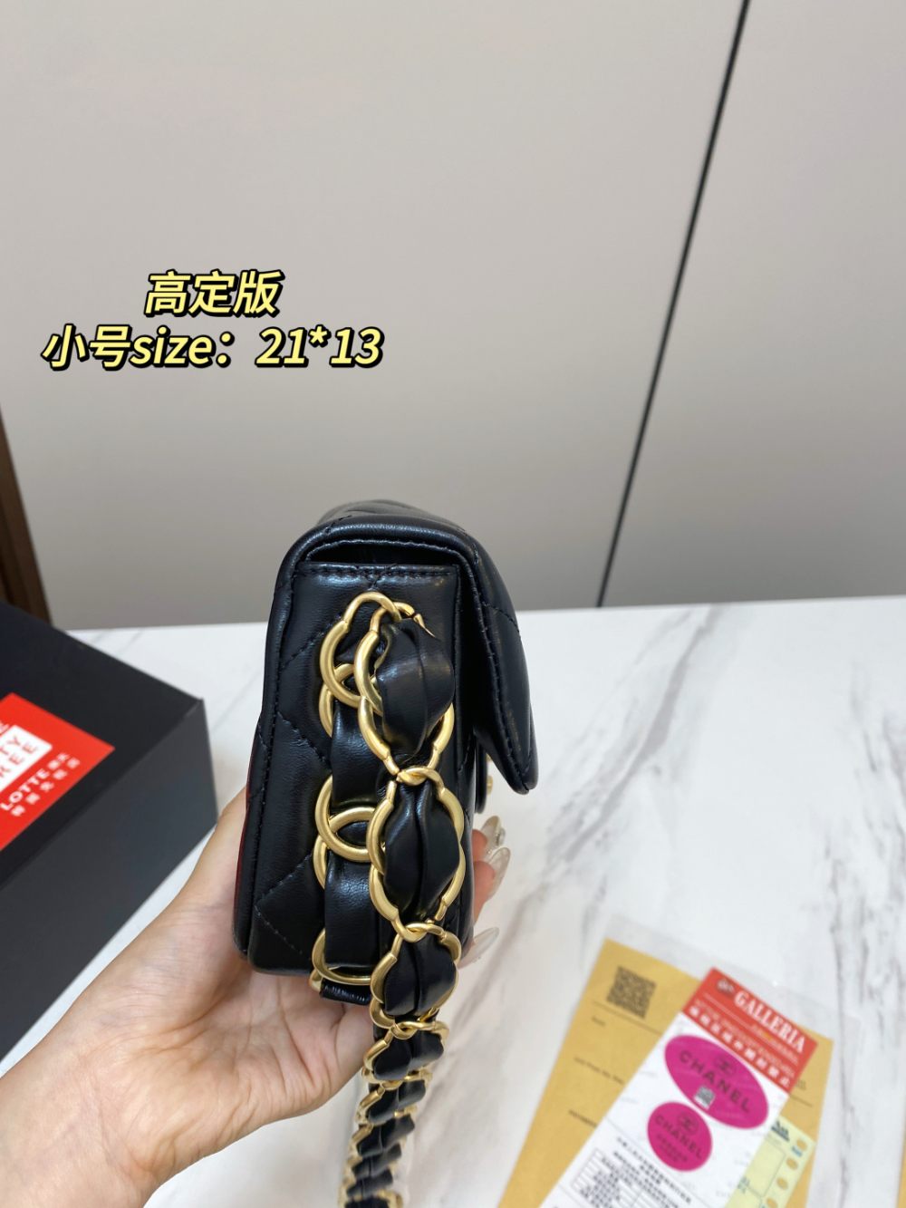 CEM391 New arrive fashion black white red color bag for woman beautiful gift to choose 2 size