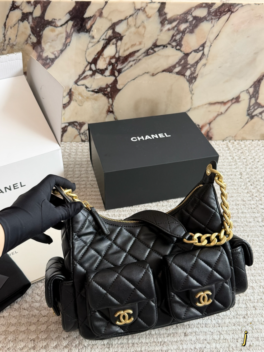 CEM311 New arrive fashion black bag for woman hands bag beautiful gift to choose gift 23*14cm