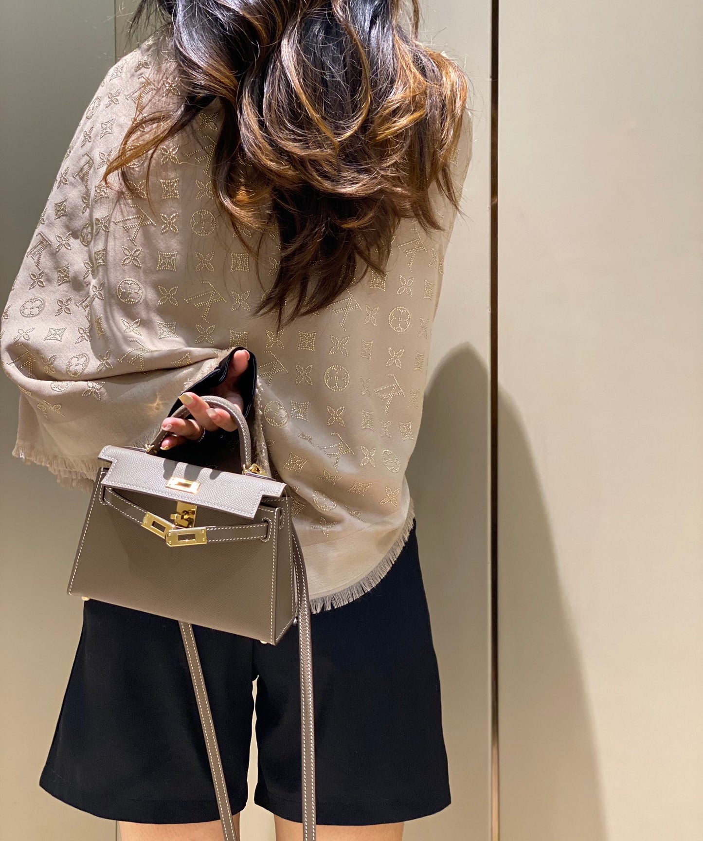 HEM93 TOP Original Top-grade original single-layer leather New Genuine Leather Women's Crossbody Stewardess 19CM