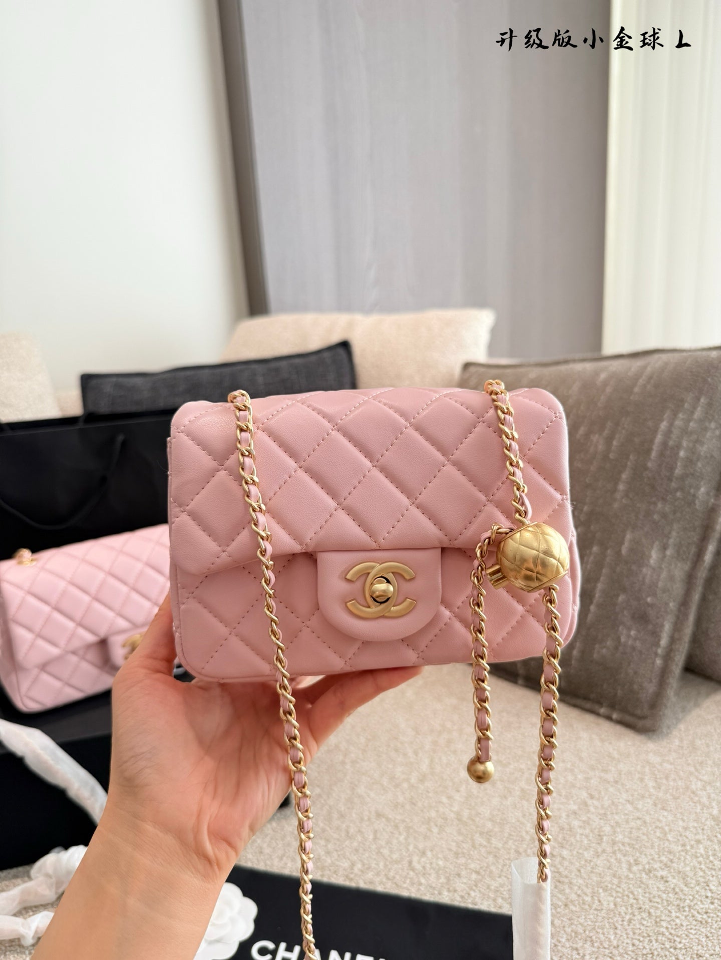 CEM243 New Designer Lambskin Leather Quilted Tabby Handbags Gold Hardware Chains Letter C Hasp Shoulder Bag