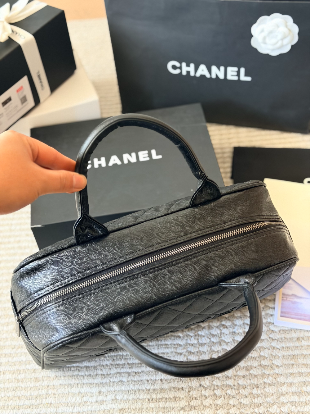 CEM471 New arrive fashion black color bag for woman beautiful gift to choose 36*21cm