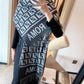 FEM22 Women Cashmere Designer Scarf Full Letter Printed Scarves Soft Touch Warm Wraps With Tags Autumn Winter Long Shawls 180✖️60cm