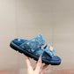 LEM453 Designer women Slippers sandals shoes for women mix color shoes high quality size 4.5cm