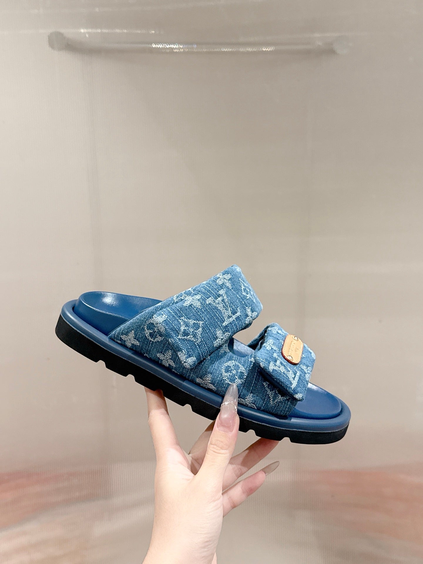 LEM453 Designer women Slippers sandals shoes for women mix color shoes high quality size 4.5cm