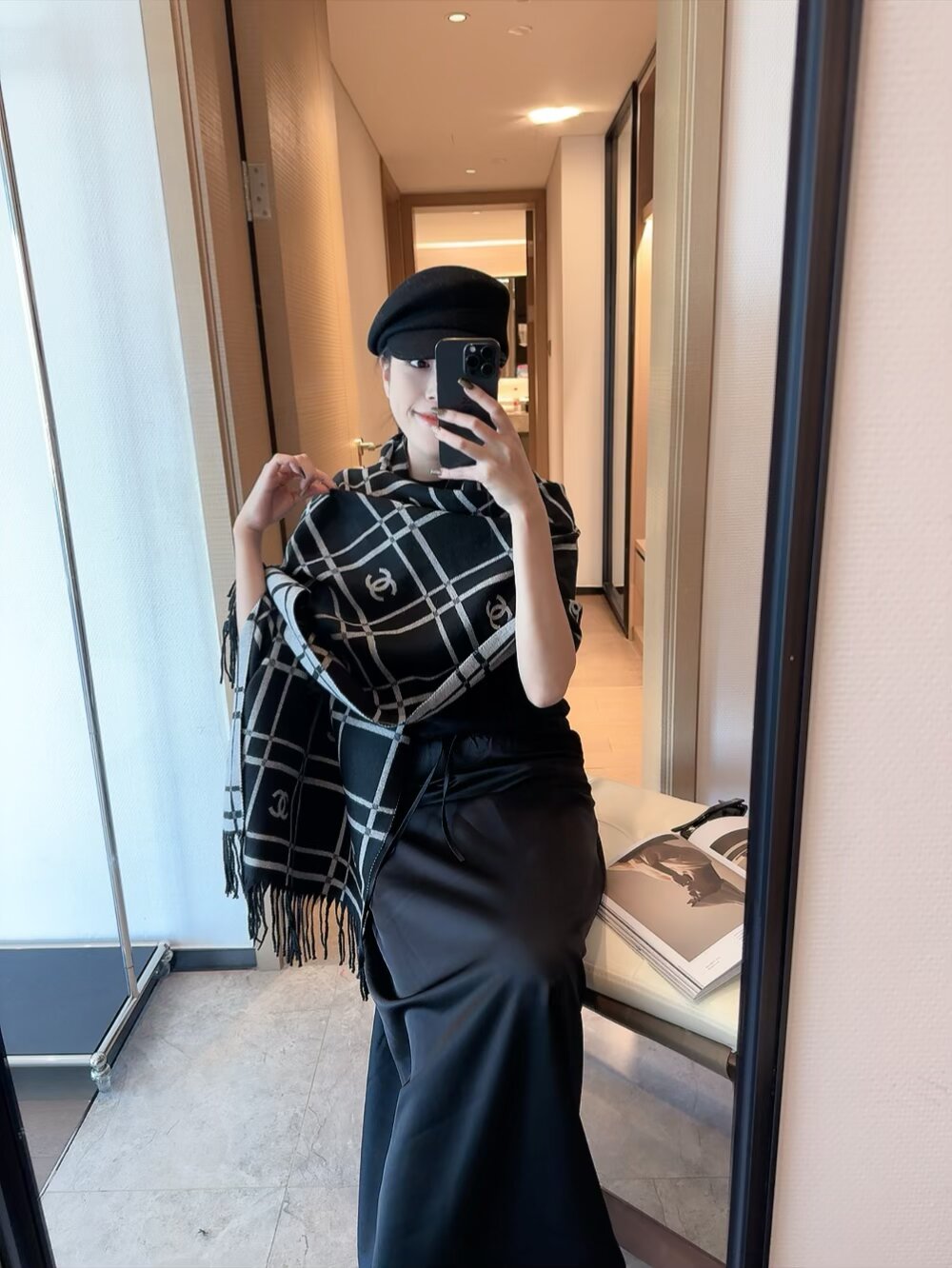 CEM177 Designer Scarf Silk wool viscose fiber Cotton Blend Women Fashion Silks Scarf Designers Scarves luxury Silk color-blocking fringed edges