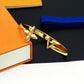 LEM364  New Arrive Fashion Four-leaf Flower-shaped Diamond Open Bracelet Metal Letter Wristband Bracelet Couple Accessories for Woman