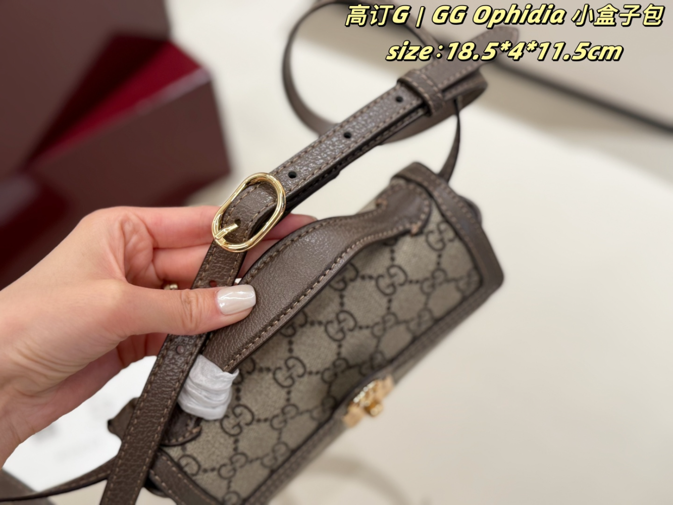 GEM159 New arrive fashion brown bag for woman hands bag beautiful gift to choose gift 18.5*4*11.5cm