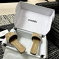 CEM260 New arrive fashion black and white color shose for woman beautiful Slippers gift to choose