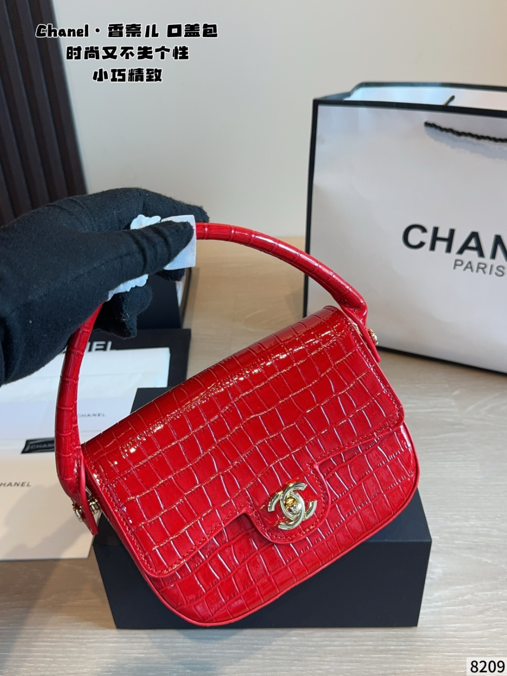 CEM323 New arrive fashion black red green grey color bag for woman beautiful gift to choose gift size to choose 19.5×5×14.5cm
