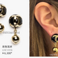 CEM473 New arrive fashion gold color white earring  for woman jewelry beautiful jewelry no with box