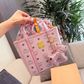 COEM16 New arrive fashion brown pink black white color bag for woman beautiful gift to choose size 19×19cm