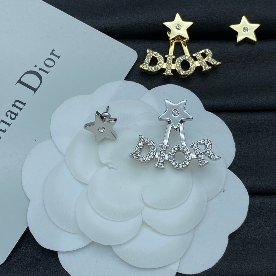 DEM254 New Arrive Fashion  with Diamond Pearl Stars Earring  for Woman Jewelry To Choose