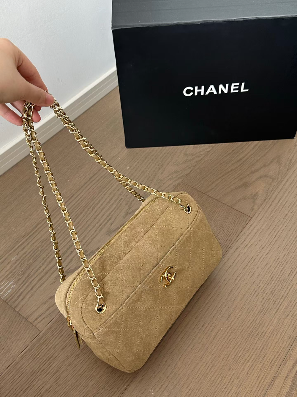 CEM491 New arrive fashion brown khaki bag for woman hands bag beautiful gift to choose gift  25*7*15cm