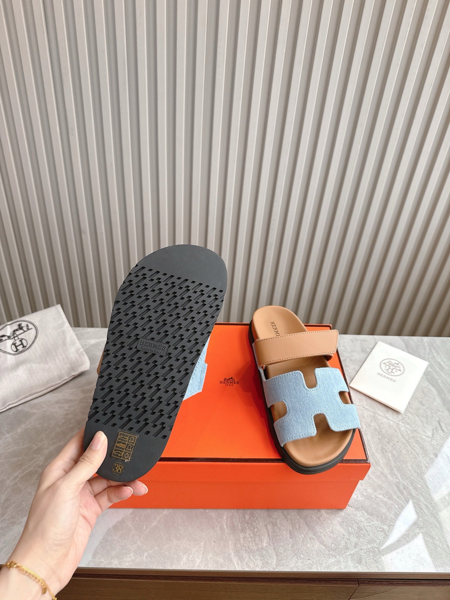HEM101 Designer women Slippers sandals shoes for women mix color shoes high quality size 35 to 42