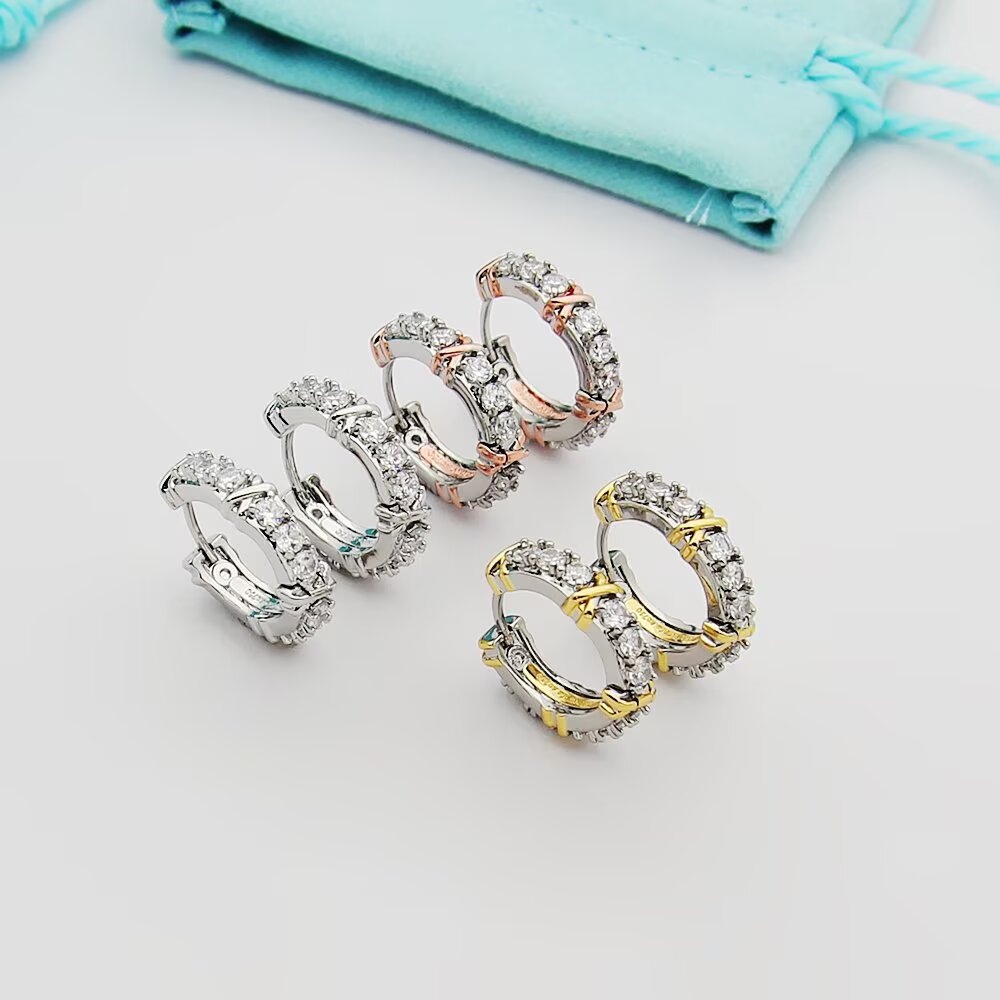 TEM21 designer earring top quality stud fashion stud earrings woman designer earring multi colors t letter women dia wedding gifts jewelry