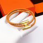 HEM115 New trendy open-style bracelet - metal letter wristband - women's couple accessory