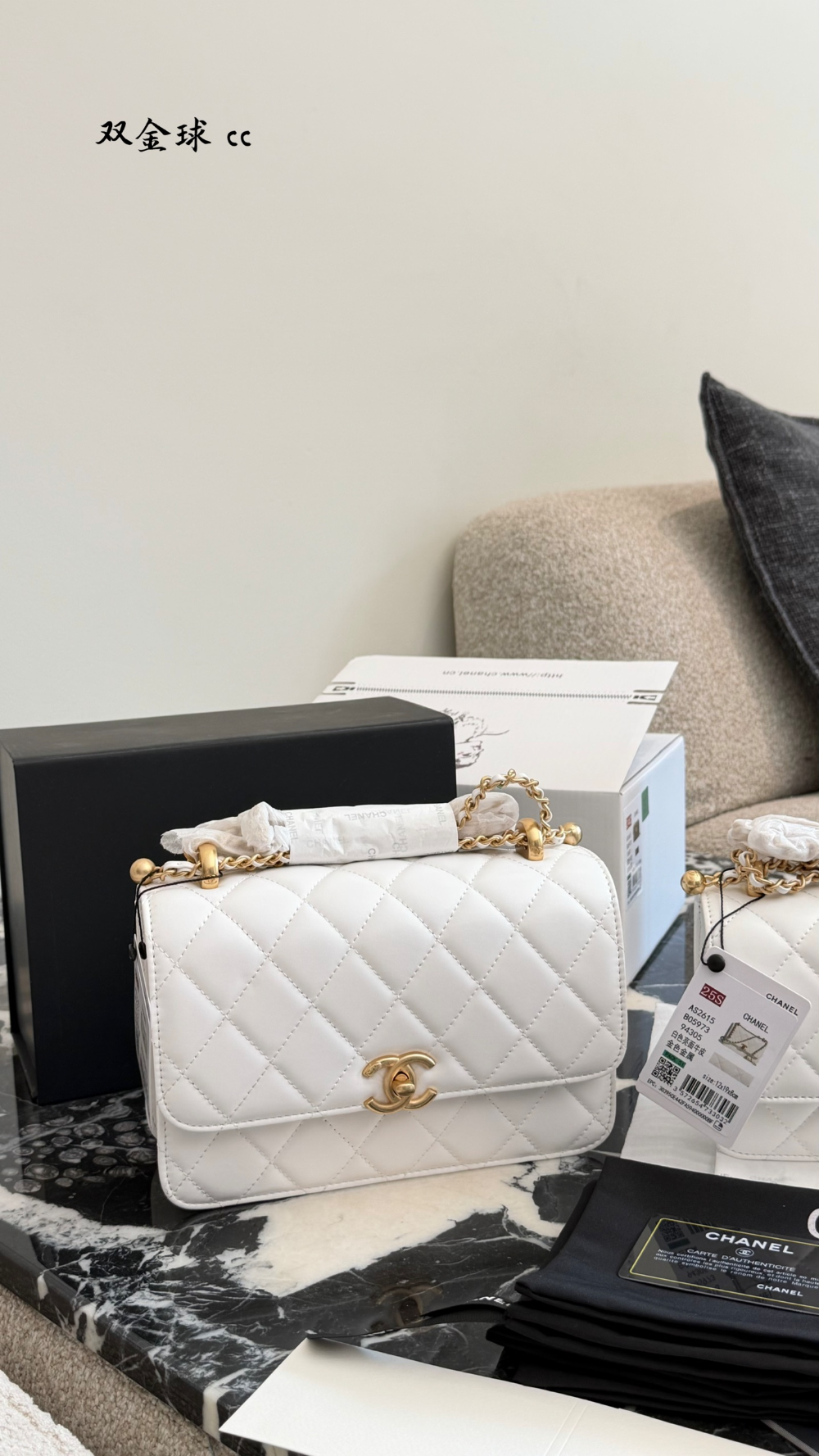 CEM385 New arrive fashion black white color bag for woman beautiful gift to choose 2 size