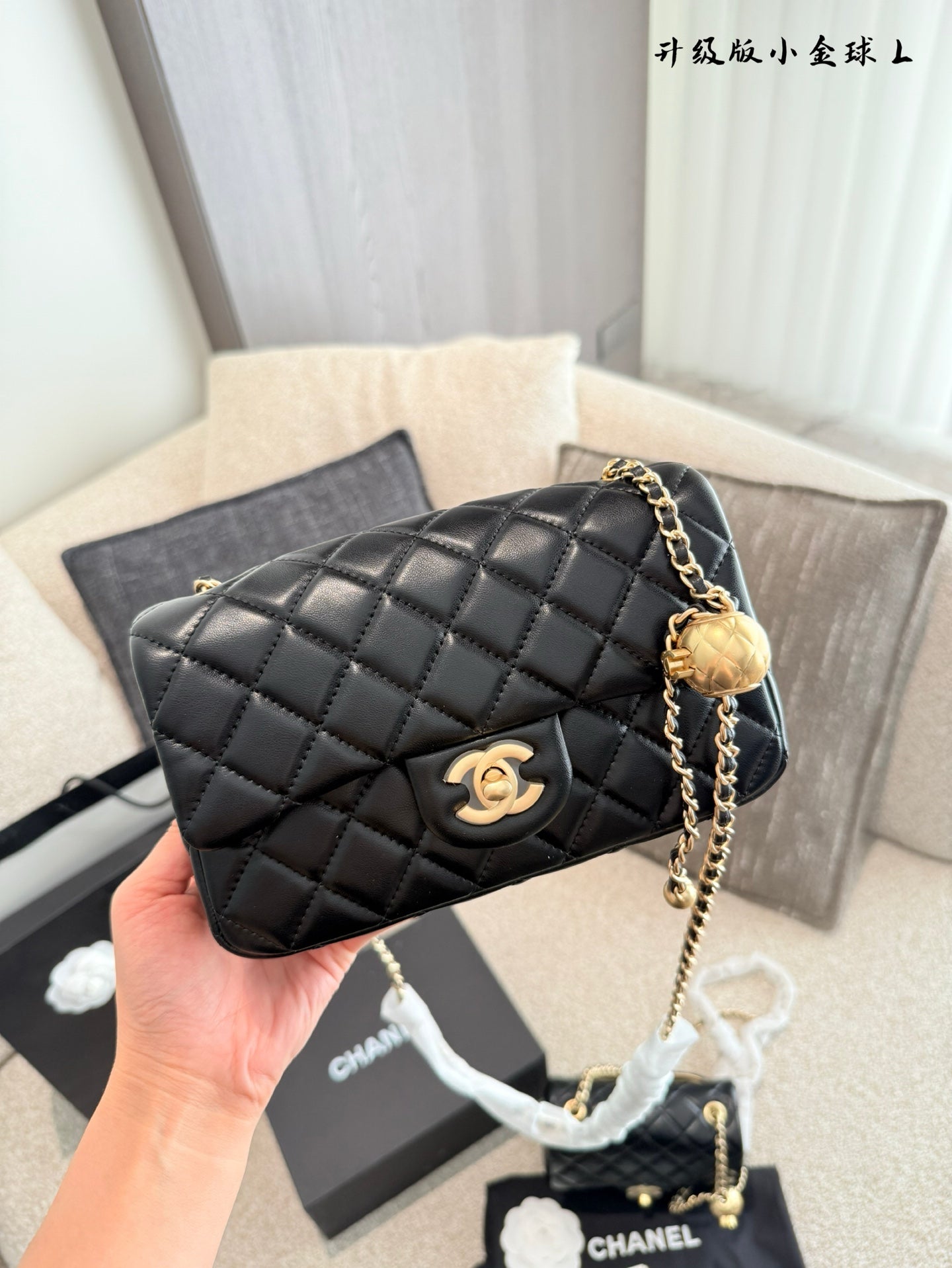 CEM243 New Designer Lambskin Leather Quilted Tabby Handbags Gold Hardware Chains Letter C Hasp Shoulder Bag