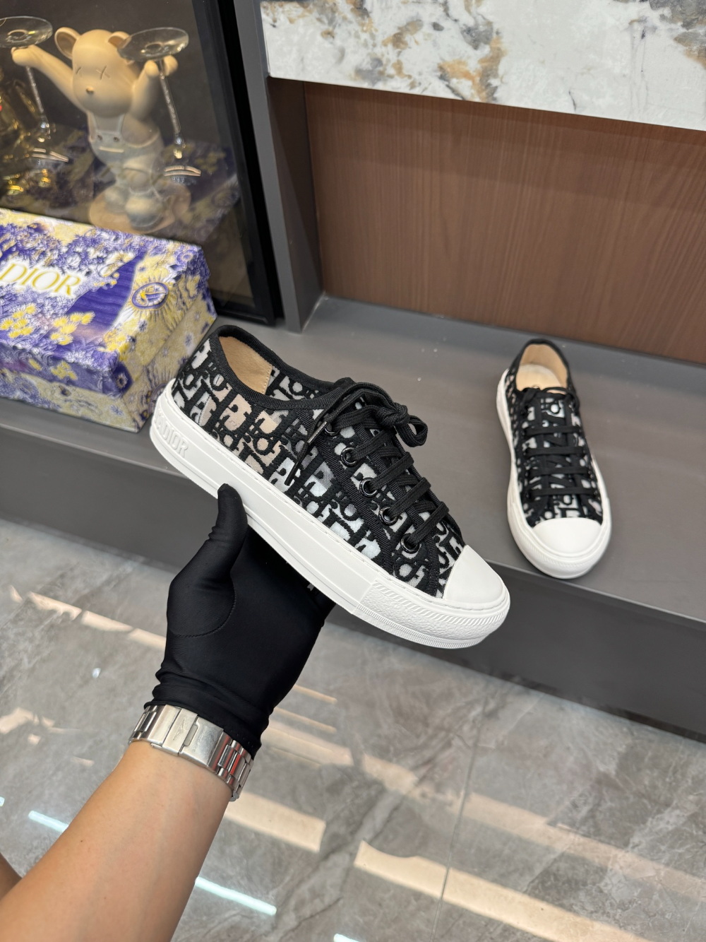 DEM319 New arrive classic fashion black blue beige color  shose for woman lover shose color  beautiful gift to choose Thickness 4.5 CM