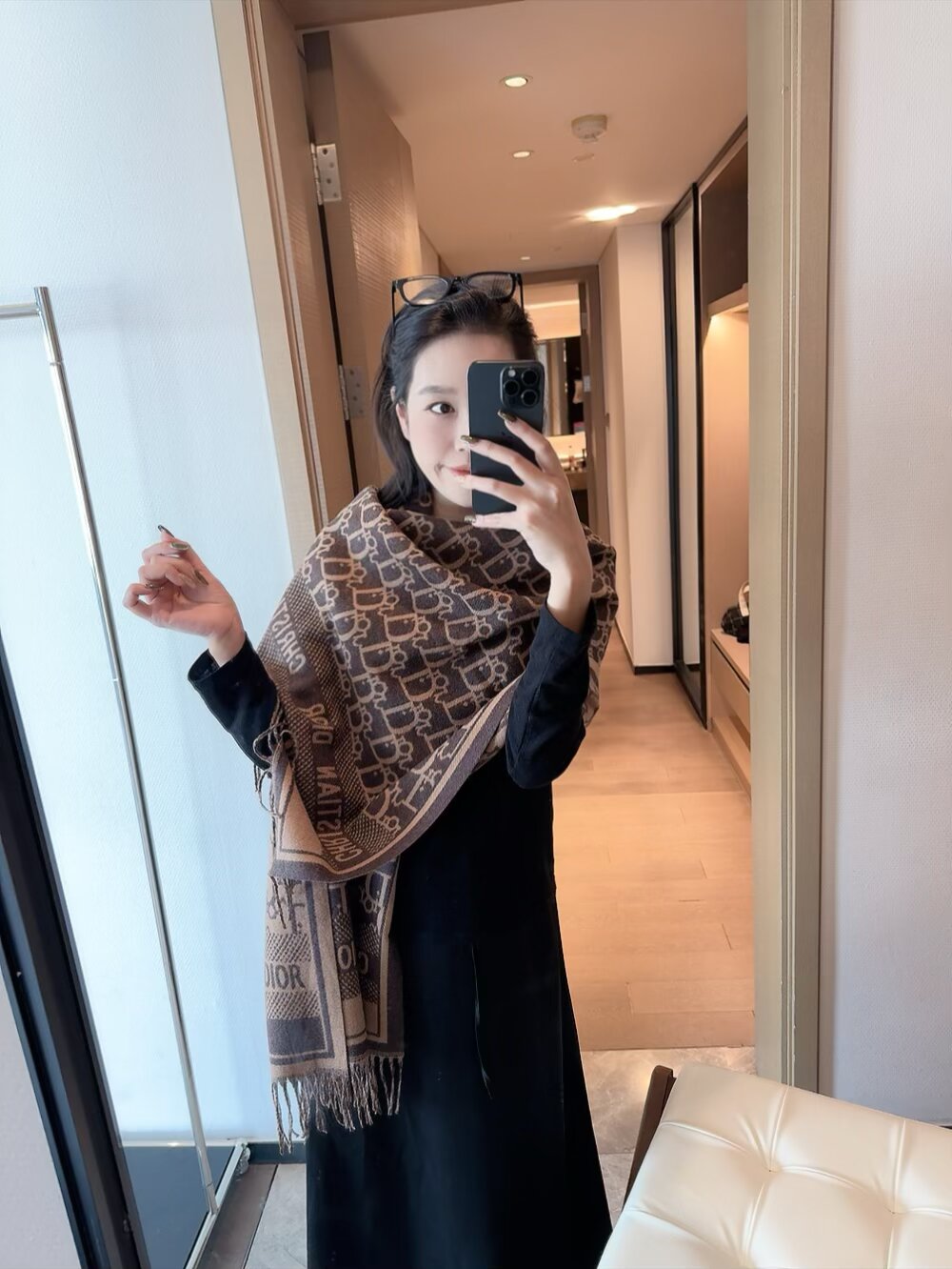 DEM234 Scarf Designer Classic Plaid Women Man Designer Scarf 100% Cashmere Scarves For Winter Warm Womens and mens Long Wrs