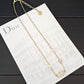 DEM287  New Arrive Fashion  with Diamond Stars Pearl  Necklce for Woman Brass Material Jewelry To Choose Gift