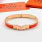 HEM76 mini Stainless Steel Wedding 18k gold silver color bracelet bangle Bague Femme for woman gift