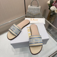 DEM345 Designer women Slippers red blue color sandals shoes for women high quality size 35 to 43